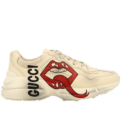 gucci rython mouth sneakers|Gucci rhyton sneakers men's.